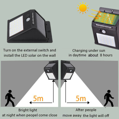 LED päikesevalgusti liikumisanduriga - Image 2